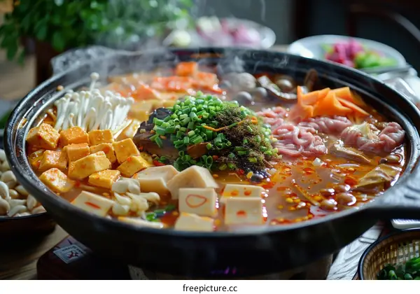 Spicy Hot Pot with Abundant Ingredients