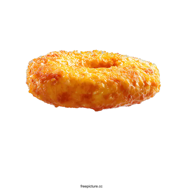 [Transparent Background PNG]A delicious-looking donut against a white background