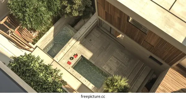 Modern Courtyard Garden Architectural Design