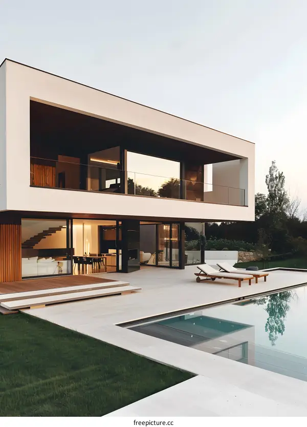 Modern Architecture House With Swimming Pool