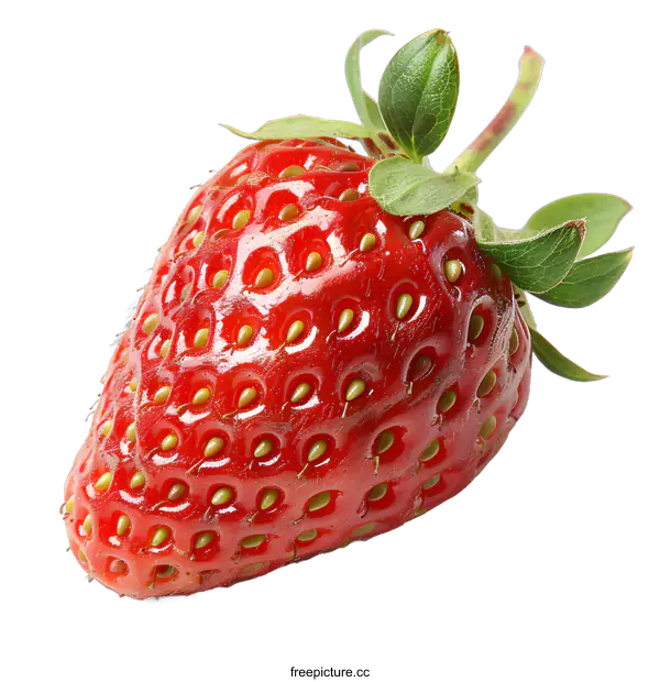 [Transparent Background PNG]A close-up image of a strawberry