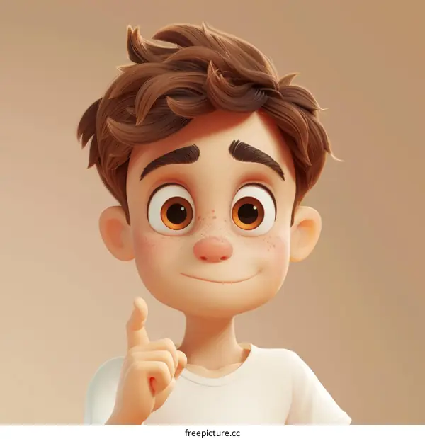 A Young Boy with a Thoughtful Expression