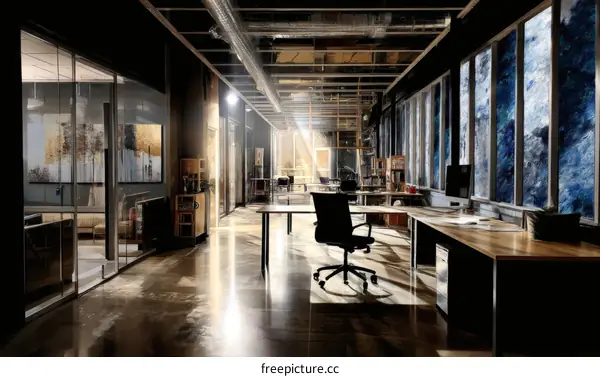 Modern Industrial Office Interior Design