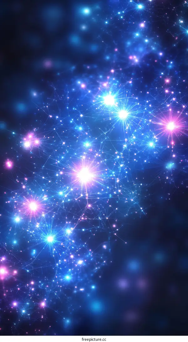 Abstract Network of Lights and Connections