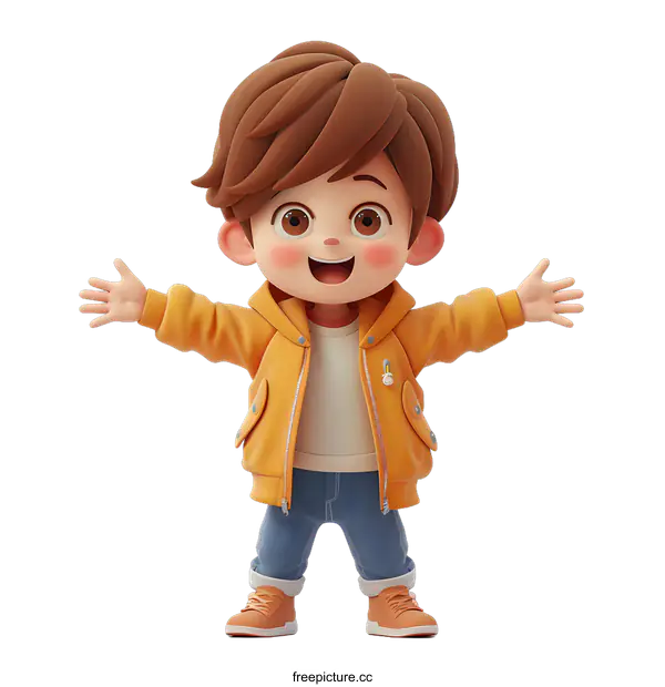 [Transparent Background PNG]cute cartoon boy character