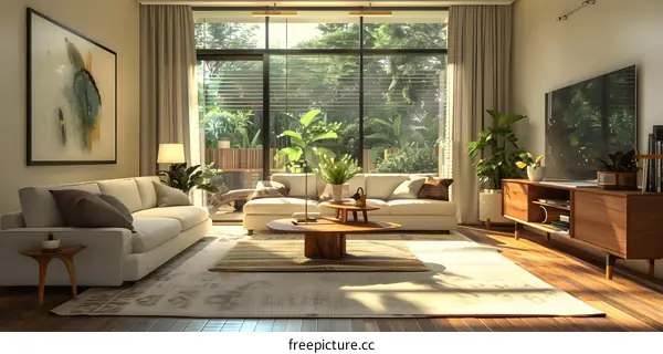 Indoor plants and minimalist home