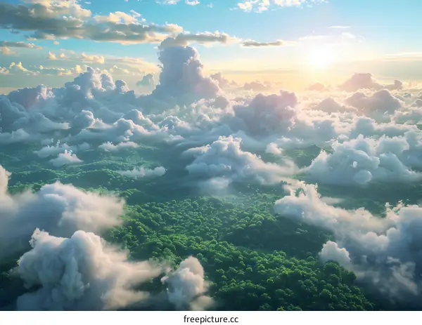 Amazing Forest Above the Clouds