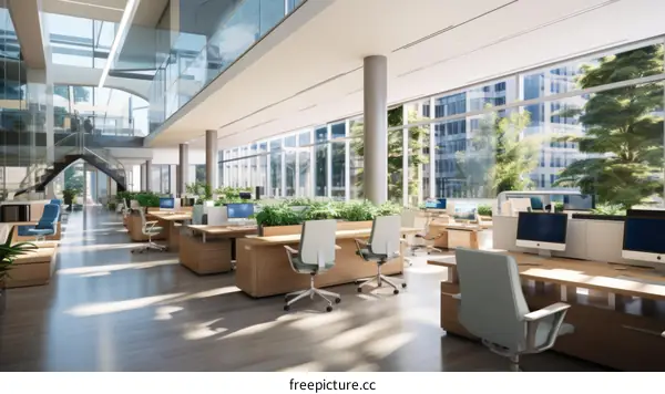 The Future Office: Bright, Spacious, and Full of Plants