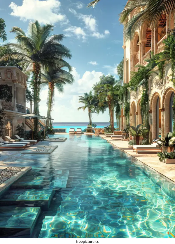 Luxury Poolside Paradise Mansion