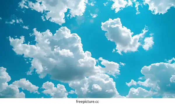 Blue sky and white clouds