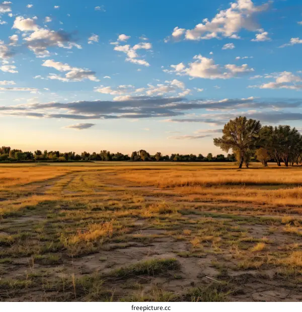 Golden Field at Sunset