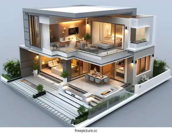 The architectural design of the house