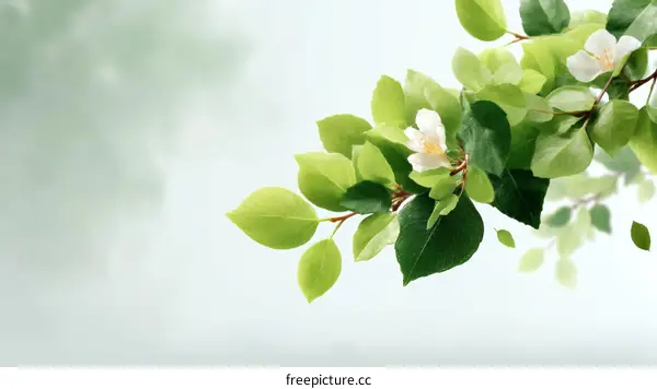 Spring Blossoms Branch Nature Background