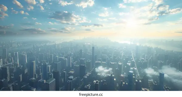 Shanghai Lujiazui Finance and Trade Zone Skyline