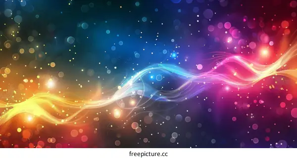 Flowing Iridescent Light