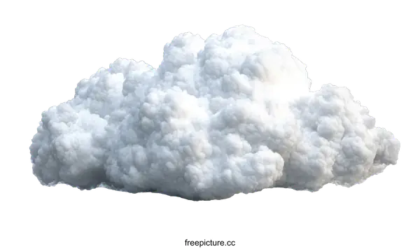 [Transparent Background PNG]Fluffy Cumulus Cloud Illustration