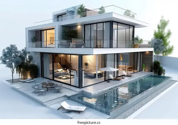Modern Luxury Villa with Swimming Pool
