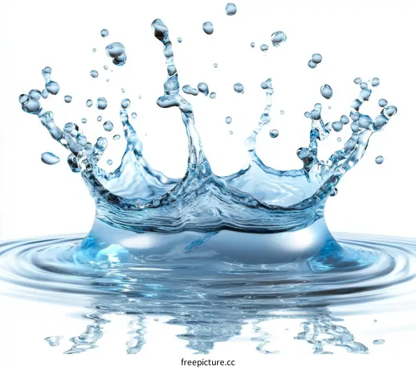 Water Splash Crown Illustrative Image