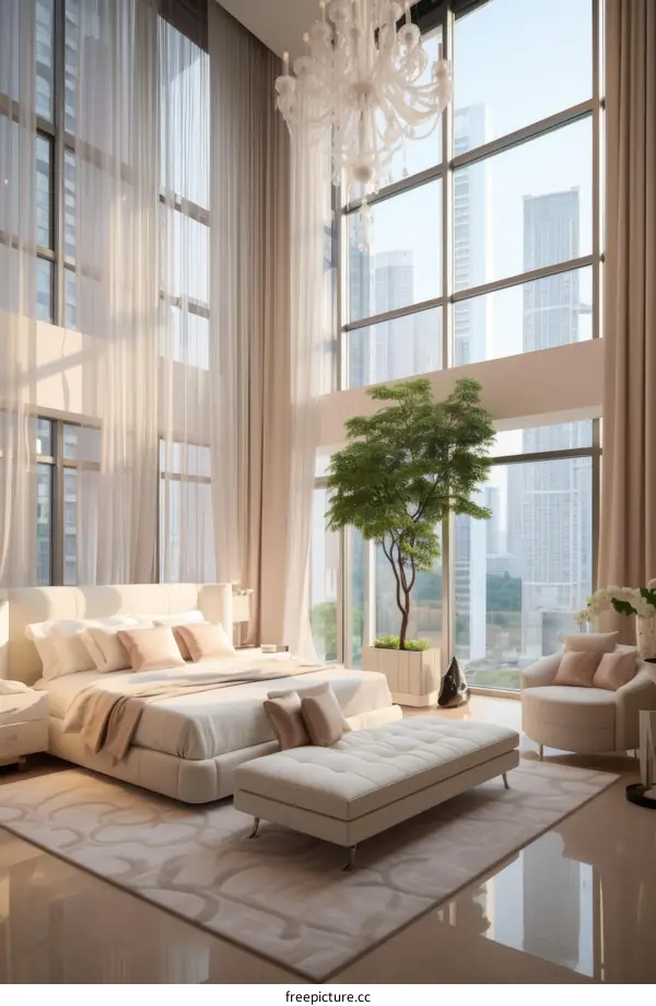 Modern luxury bedroom interior design