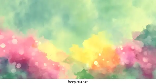 Abstract Watercolor Background with Soft Colors