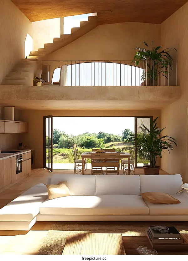 Modern Minimalist House Interior Design with Open Floor Plan