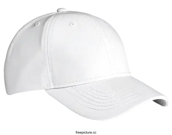 [Transparent Background PNG]Blank White Baseball Cap