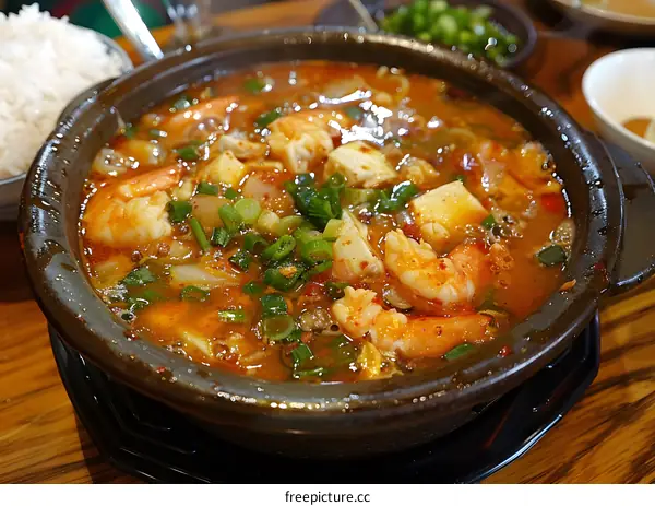 Spicy Seafood Tofu Soup