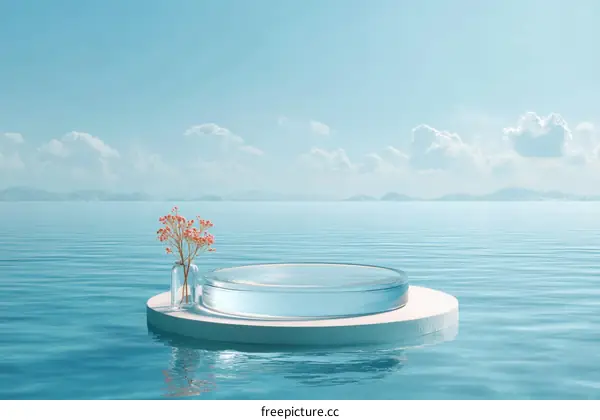 Coastal Calm Minimalist Scene