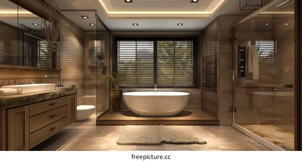 Modern Luxury Bathroom Design Interior