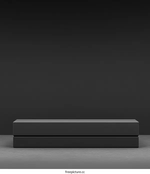 Modern Minimalist Black Product Display Platform