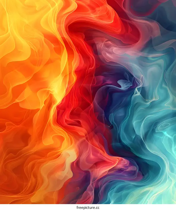 Abstract colorful painting