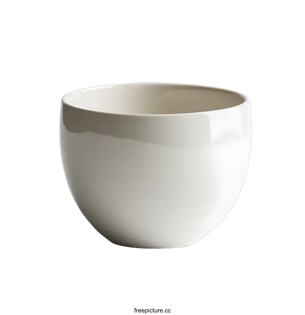 [Transparent Background PNG]Modern White Ceramic Bowl Design