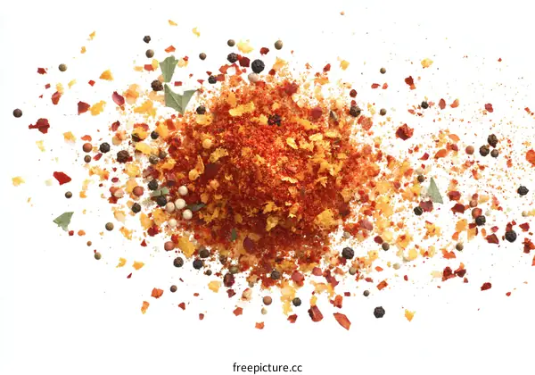 Colorful Spice Mixture Close-up Display