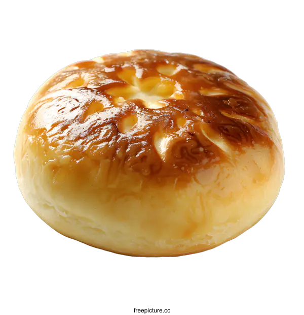 [Transparent Background PNG]Close-up image of a glazed cream puff