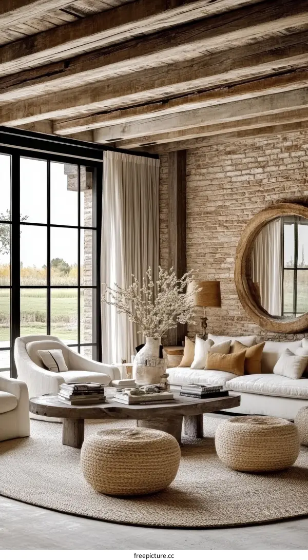 Rustic Modern Living Room Interior Design