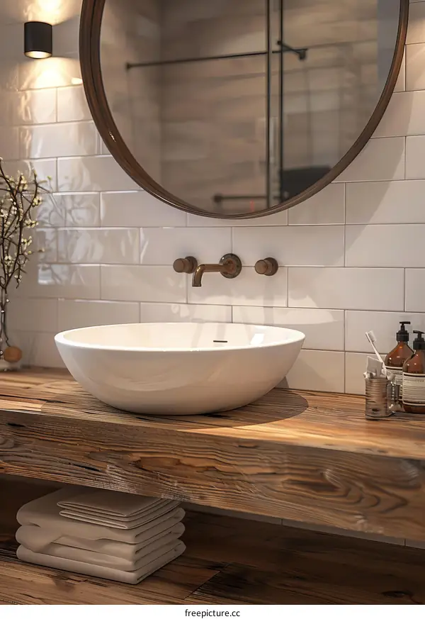 Rustic Modern Bathroom Vanity