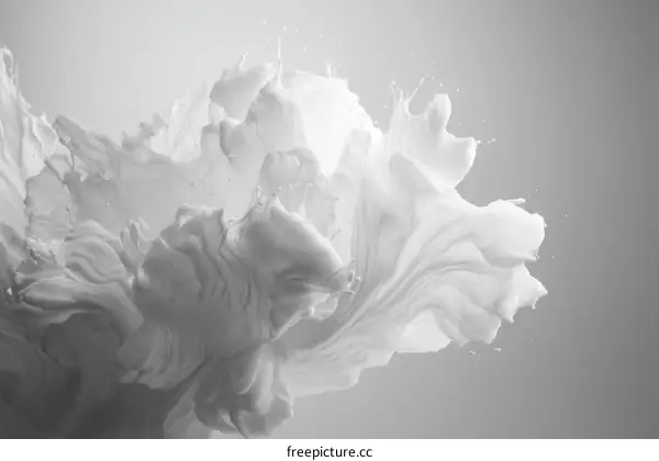 Abstract Milk Splash Art Design