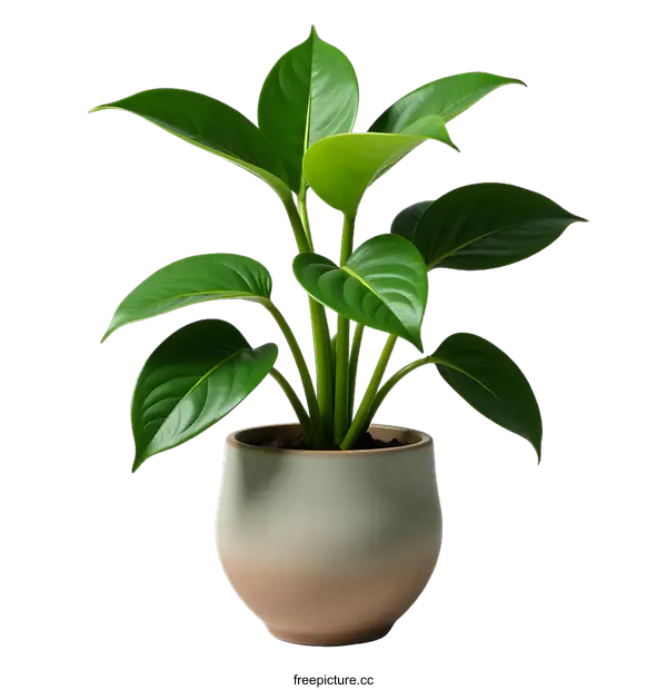 [Transparent Background PNG]Green Plant In Pot On transparent background