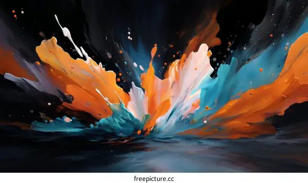 Abstract Art Explosion of Colors