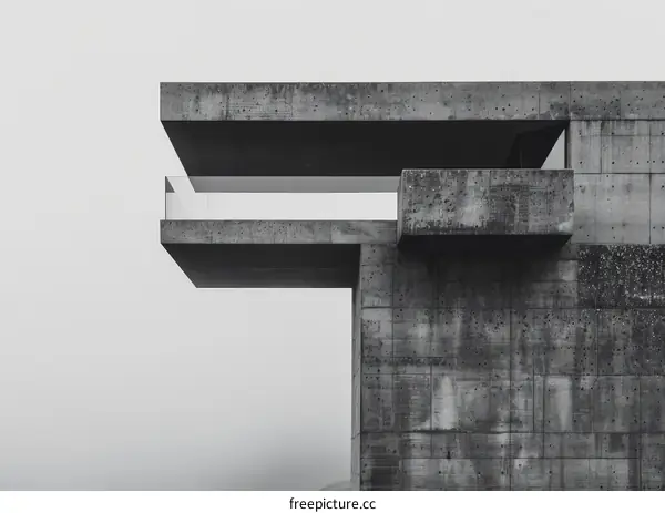 Brutalism architecture concrete building exterior