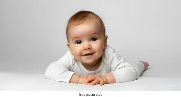 Portrait of a smiling baby