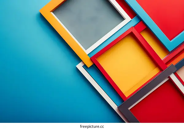Colorful Frames Abstract Background Design