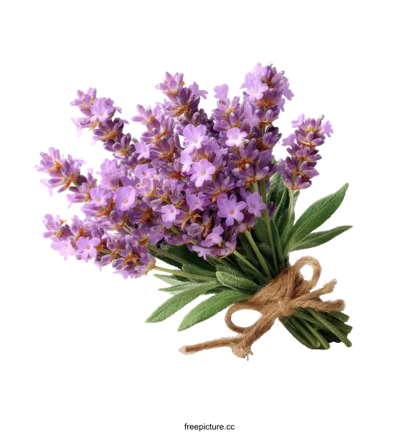 [Transparent Background PNG]A Beautiful Bouquet of Lavender Flowers