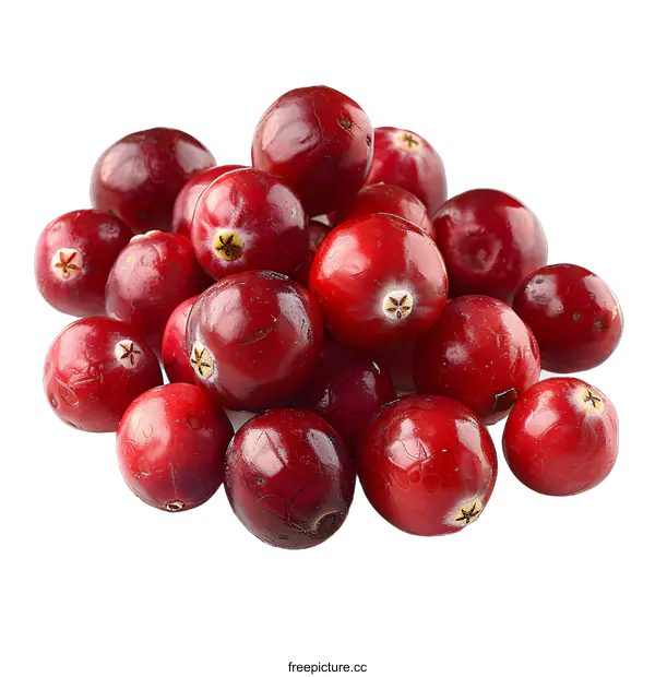 [Transparent Background PNG]A pile of fresh cranberries