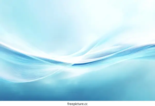 Abstract Light Blue Waves Background Design