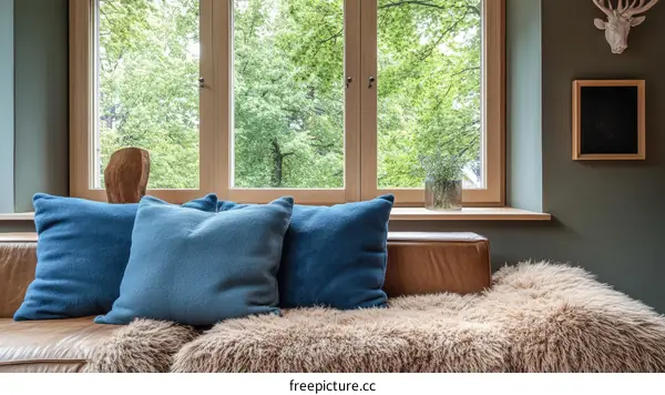 Cozy Living Room with Window View