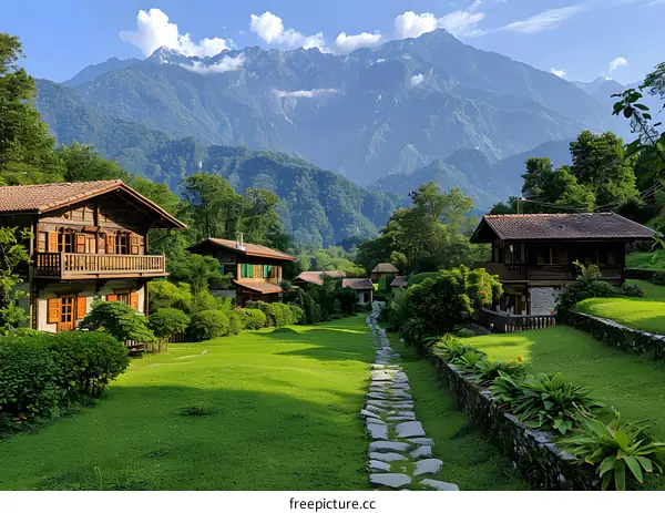 mountain village houses