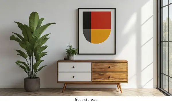 Modern Interior Design with Abstract Art