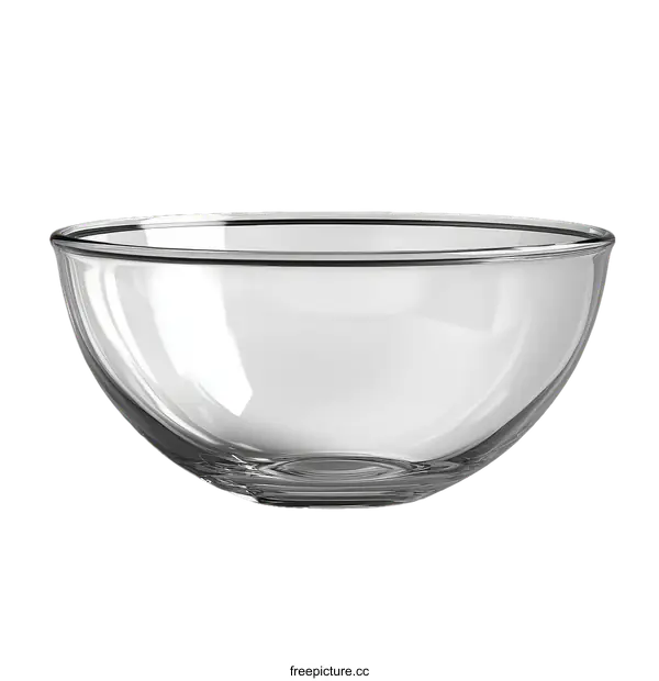 [Transparent Background PNG]Transparent Glass Mixing Bowl