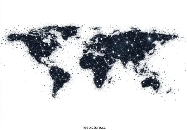 Global Network Connections Illustration